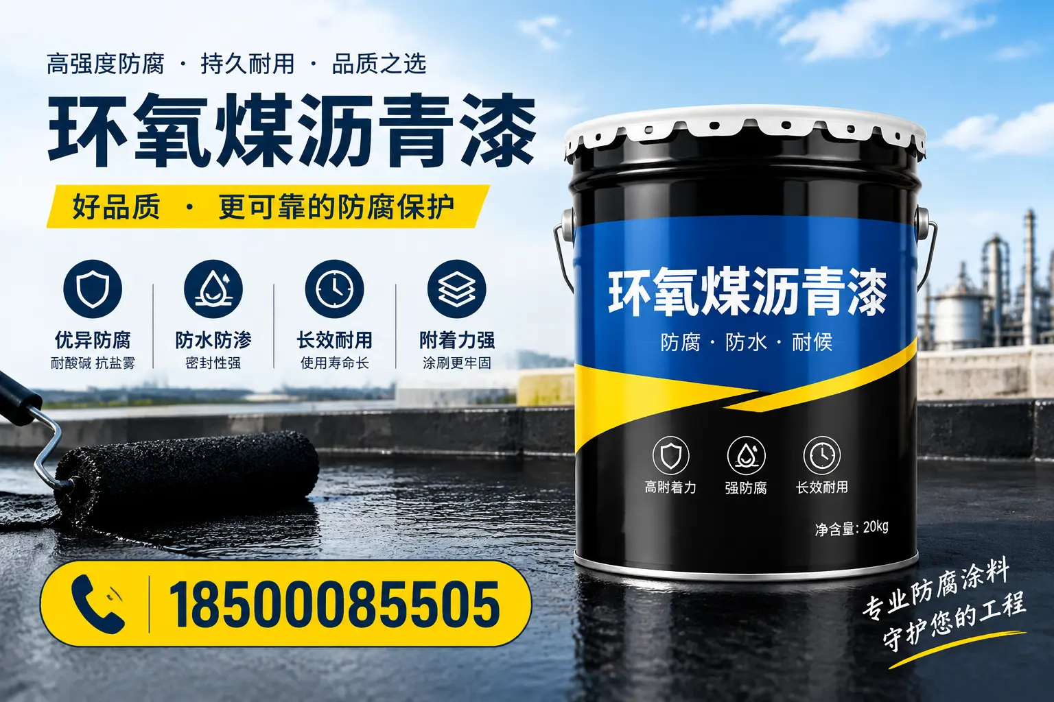 选择环氧煤沥青漆的五大理由,揭阳客户必知